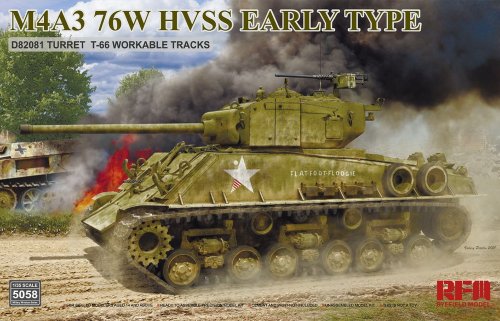 M4A3 76W HVSS Early type D82081 turret T-66 track