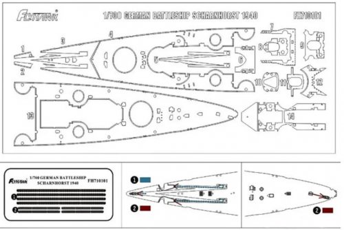 Scharnhorst 1940 Wooden Deck