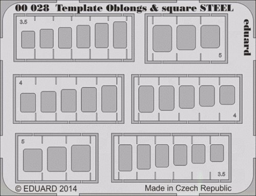   Template oblongs & square STEEL