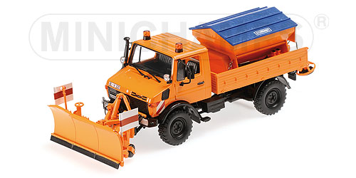 MERCEDES UNIMOG 1300 L - 'SCHNEEPFLUG' - ORANGE