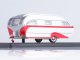    Aero Flite Falcon Travel Trailer, silver/red (Neo Scale Models)