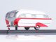    Aero Flite Falcon Travel Trailer, silver/red (Neo Scale Models)