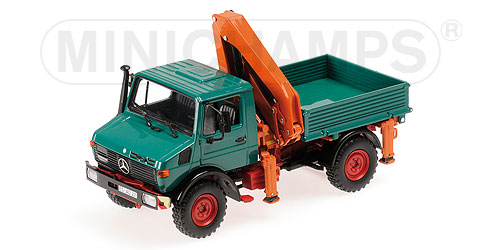 MERCEDES UNIMOG 1300 L - 'KIPPER MIT LADEKRAN' - GREEN