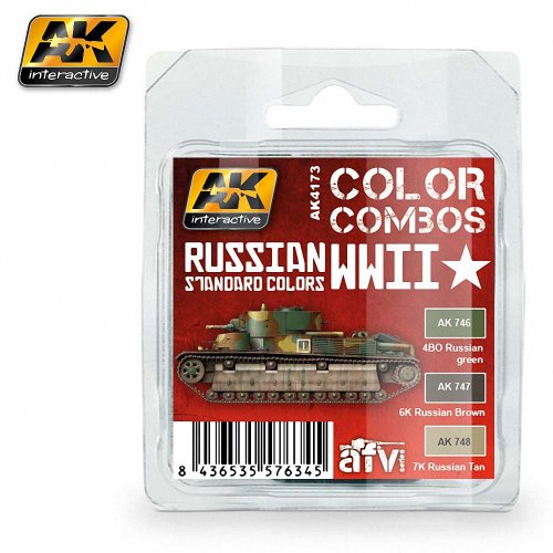 RUSSIAN WWII STANDARD COLORS COMBO (      )