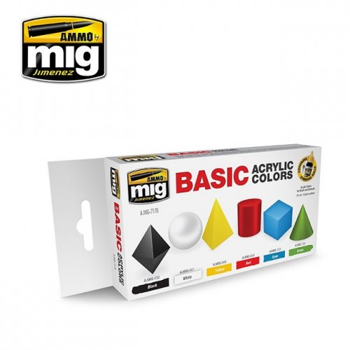    basic acrylic colors /  