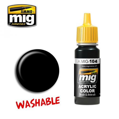 WASHABLE BLACK ( )