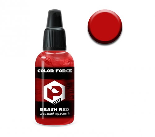   (brash red)