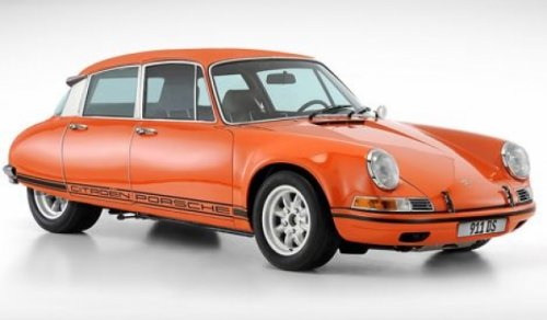 Brandpowder Citroen-Prosche 911, orange,USA,2013