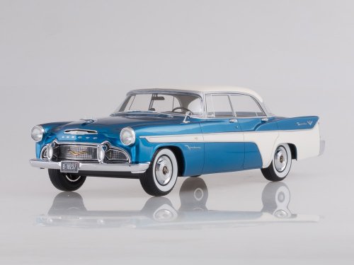 Desoto Firedome 4-Door Seville, metallic-blue/white, 1956