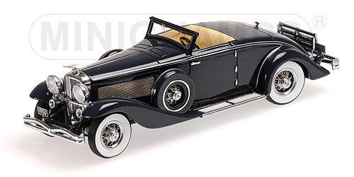 DUESENBERG SJN (SUPERCHARGED) CONVERTIBLE COUPE - 1936 - DARK BLUE