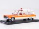    CADILLAC S&amp;S WHITE Orange AMBULANCE 1966 (Neo Scale Models)