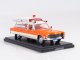    CADILLAC S&amp;S WHITE Orange AMBULANCE 1966 (Neo Scale Models)