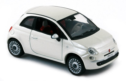 Fiat 500 white 2007