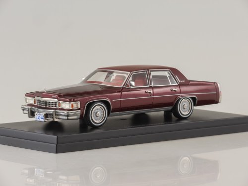 Cadillac Fleetwood Brougham, metallic-dark red/matt-dark red 1978