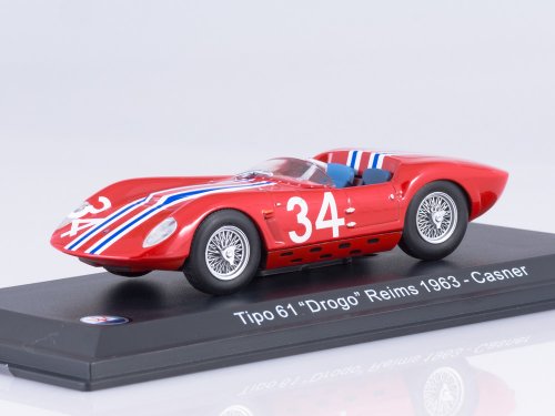 Maserati Tipo 61 "Drogo" Reims 1963 9  Casner