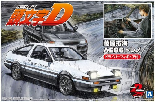  Toyota Trueno AE86 Fujiwara Takumi (Project-D Ver.) with Figure