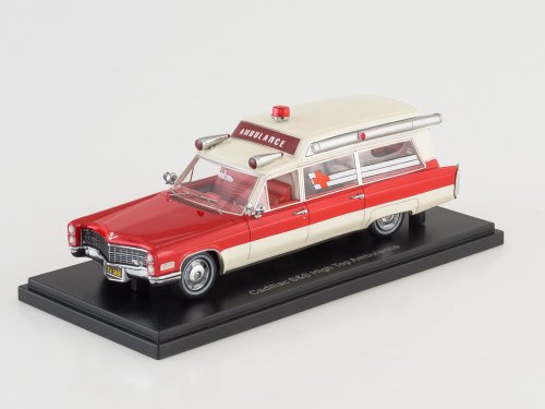 Cadillac S & S ambulance, red/white