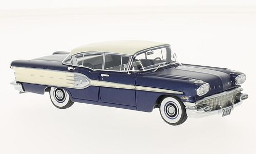 PONTIAC Star Chief Sedan (4 ) 1958 Metallic Blue/White
