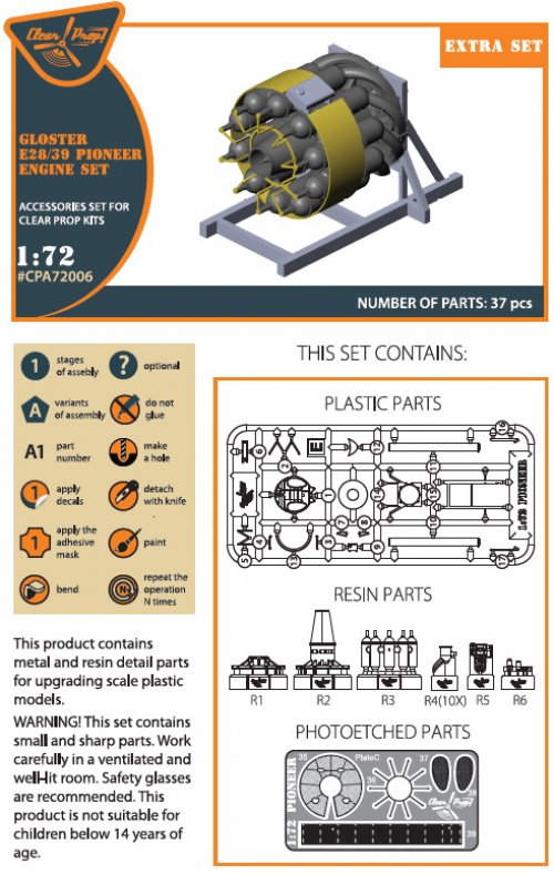Gloster E28/39 Pioneer engine set