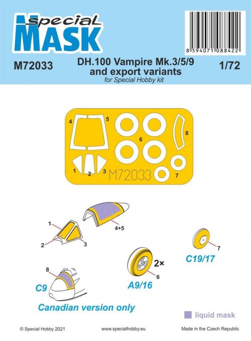 DH.100 Vampire Mk.3/5/9 and export variants