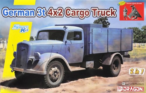 GERMAN 3t 4X2 CARGO TRUCK (2 IN 1)