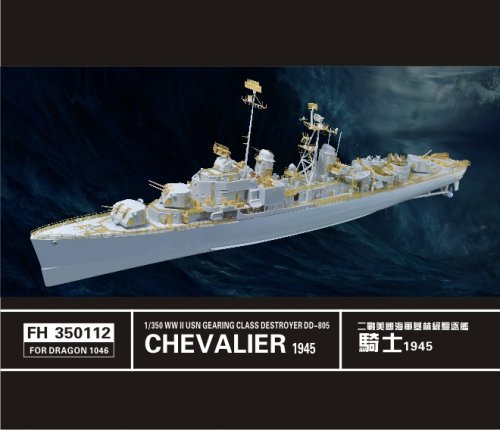 WWII USN Destroyer Chevalier DD-805 for Dragon 1046