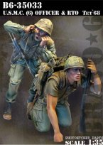 USMC (6) Officer &amp; RTO Tet`68