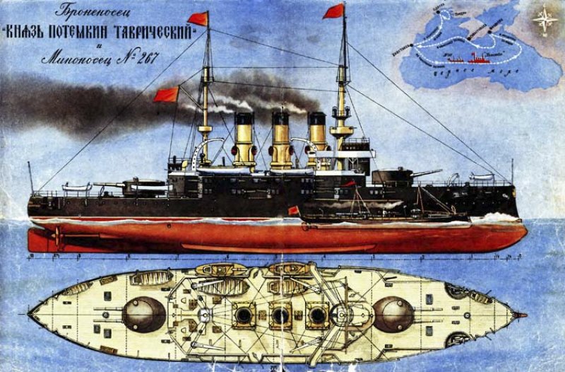 Броненосец князь потемкин таврический чертеж