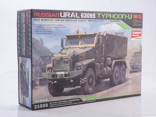 Russian 63095 Typhoon-U 6x6 Mine resistant ambush protected vehicle w/Sagged wheel set x6 PCS