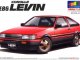    Toyota AE86 Levin &#039;83 (Red/Black) (Aoshima)