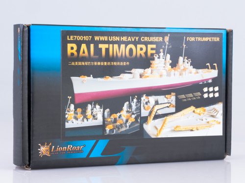 WWII USN Heavy Cruiser CA-68 Baltimore for Trumpeter