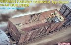 /  German Railway Gondola Typ Ommr w/AA Gun Crew