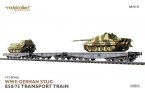 WWII German Stug E50/75 Transport Train