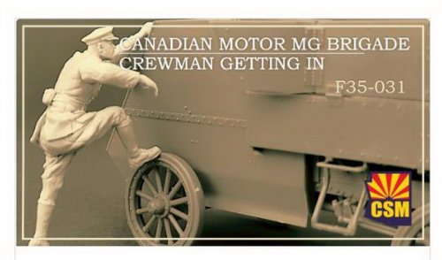 Canadian Motor MG Brigade Crewman getting in