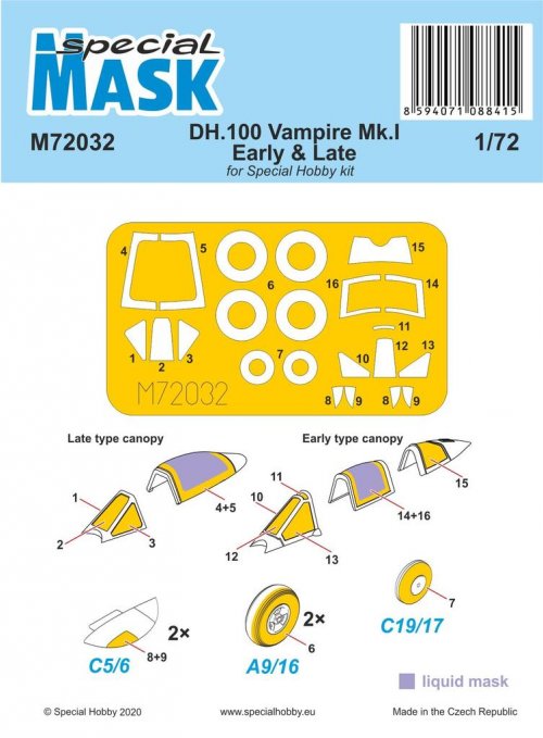 DH.100 Vampire Mk.I Early & Late