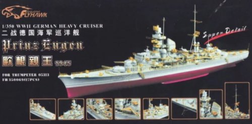 WWII German Heavy Cruiser Prinz Eugen 1945 Super Detail Set