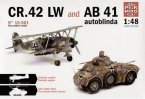  Autoblinda AB 41 +  CR.42 LW