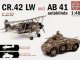     Autoblinda AB 41 +  CR.42 LW (Italeri)