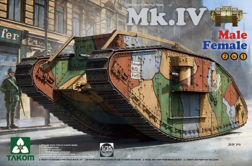 WWI Heavy Tank MK.IV Male/Female 2 In 1