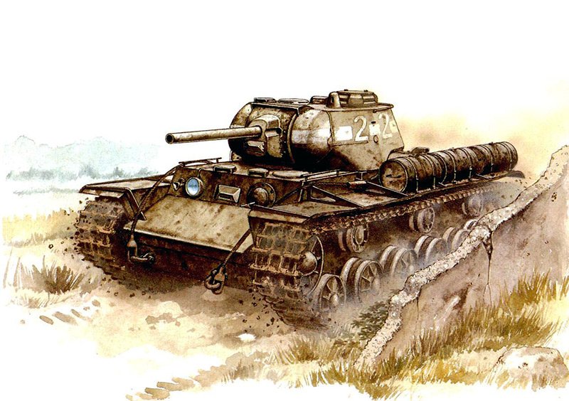 Как нарисовать танк кв 1с
