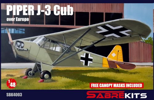  Piper J-3 Cub Over Europe