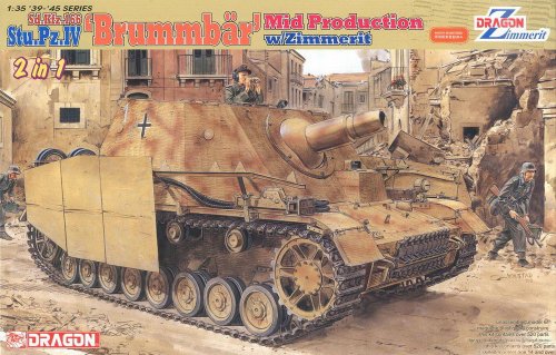 Sd.Kfz.166 Stu.Pz.IV "Brummb?r" Mid Production w/Zimmerit 2 in 1