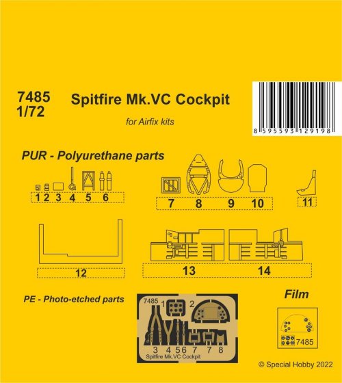 Spitfire Mk.VC Cockpit /   Airfix