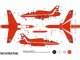    RAF Red Arrows Hawk 2015 Starter Set (Airfix)