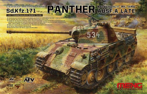 German medium tank Sd.Kfz 171 Panther Aufs.A Late