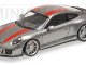    Porsche 911 R - 2016 - Silver W/ Red Stripes And W/ Black Writing (Minichamps)