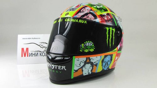  AGV HELMET - VALENTINO ROSSI - MOTOGP LAGUNA SECA - 2010