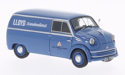 LLOYD LT500 Customer Service "Kundendienst" 1955 Blue