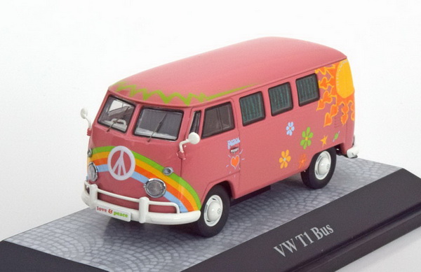VW t1 Samba Bus Flower Power