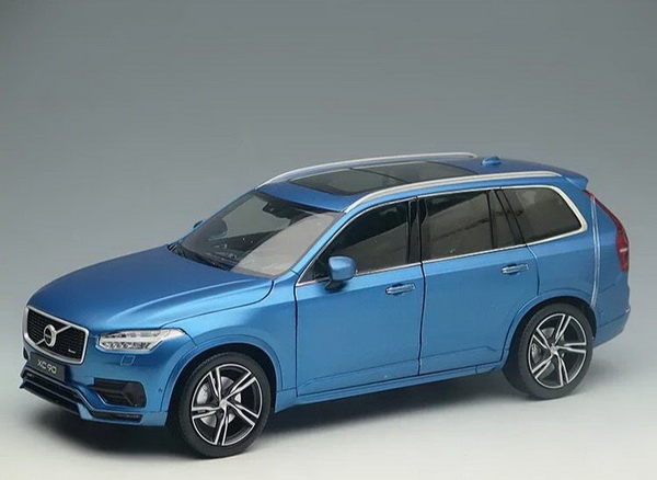 1 18 VOLVO XC90 4 4 2015 Metallic Blue GT autos Welly